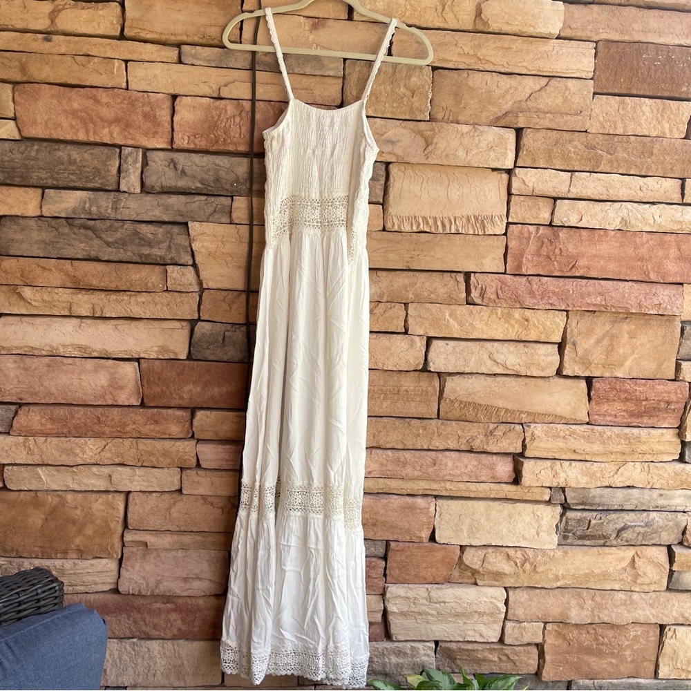 Z&L Europe Ivory Tank Maxi Dress Women XL NWT